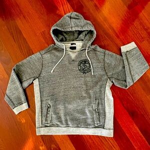 Abercrombie & Fitch Men stressed hoodies sweatshirt Gray XS